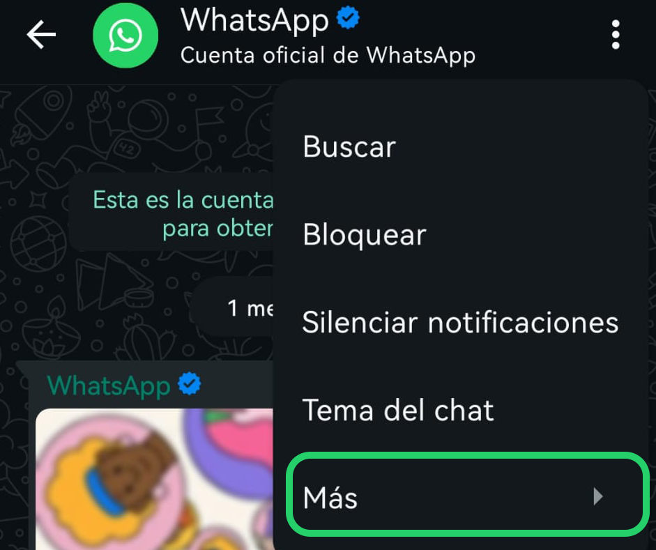 exportar conversación whatsapp