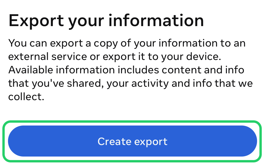 export instagram chat